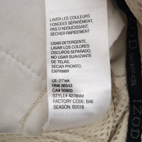 Izod Golf Men's Size 38 Cream Zipper & Button Closure Straight Fit Shorts - Picture 5 of 13